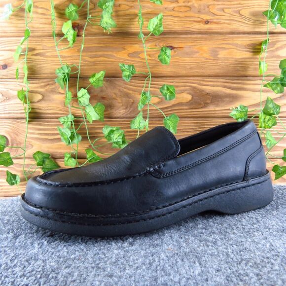 Lands' End Men's Loafer Black‎ Leather Size 11 Medium Gently Used 2025 - Picture 1 of 7